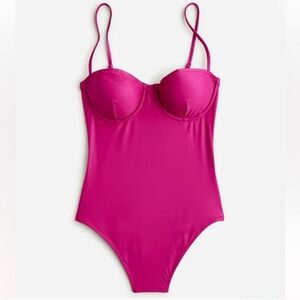 J. Crew Heritage Balconette Underwire One Piece Swimsuit - Size 12